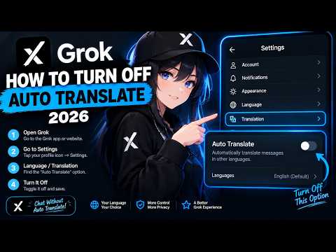 How to turn off grok auto translate 2026