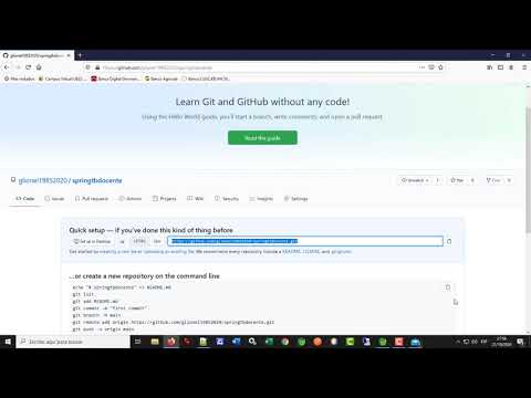 Spring Tool Suite y repositorio GIT (Push)