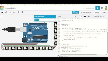 Neopixels with Arduino and Tinkercad