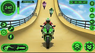 🏍️🔥 Bike Stunt Racing Challenge Goes Next Level - Extreme Mega Ramp Speed Run - Android Gameplay screenshot 2