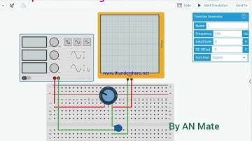 RC circuit used to convert Square wave to Triangular wave