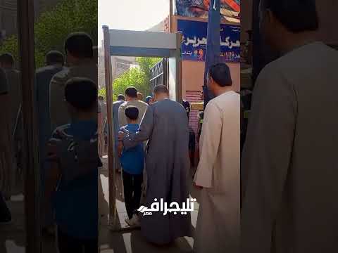 بالجلابية الصعيدي زحام وإقبال على لجان انتخابات مجلس النواب في محافظة قنا 