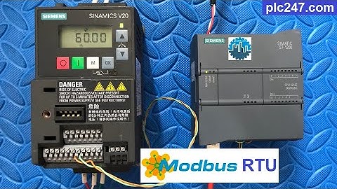 Siemens S7 1200 "Modbus RTU" Sinamics V20 VFD