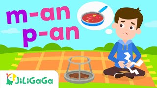 Celebrity an | man pan can fan 👨🥫🍳🎶 | Fun with Phonics | Jiligaga Wealth