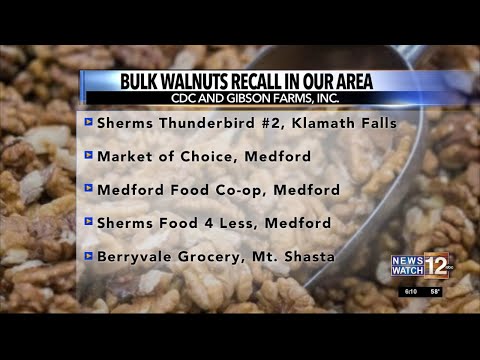 Bulk walnuts recall across Southern Oregon and Northern California