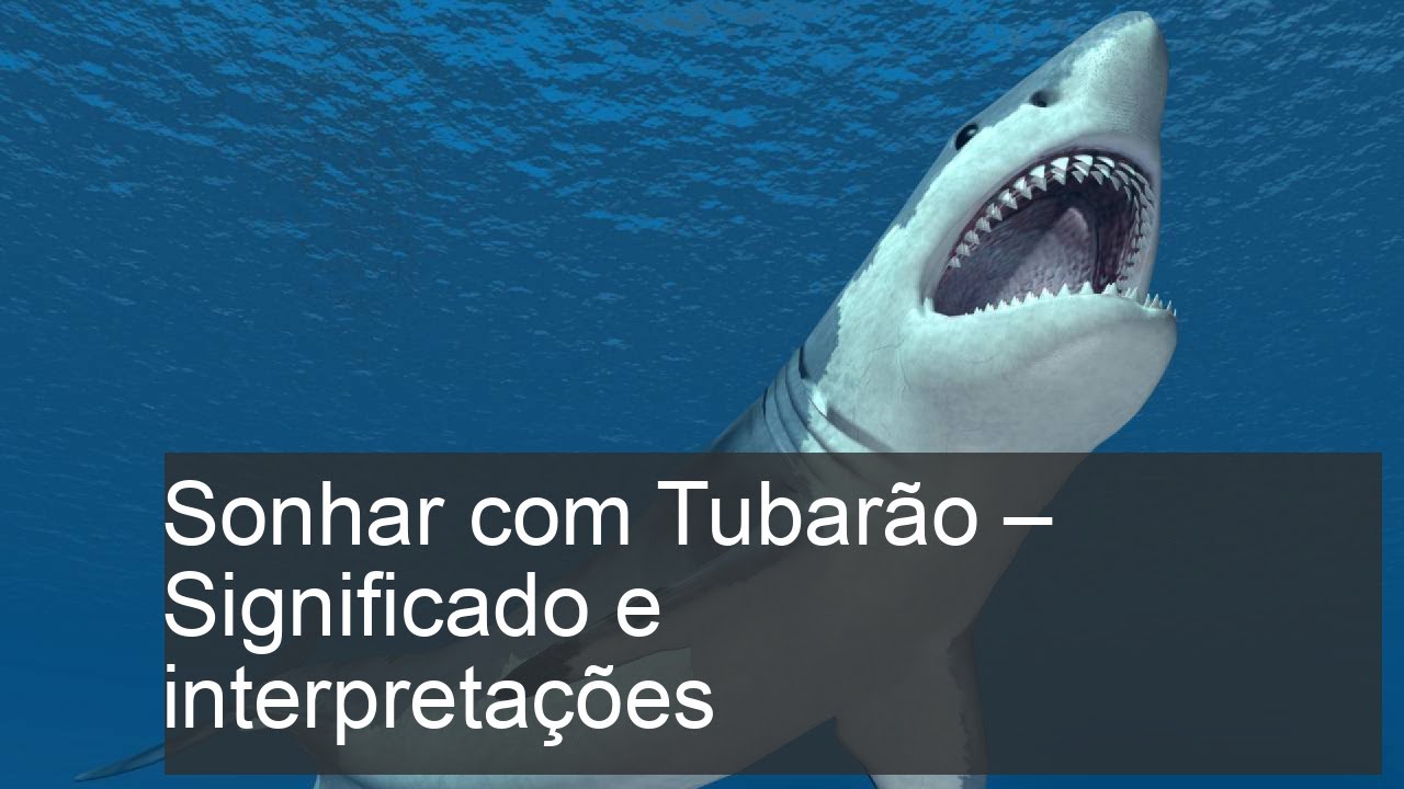Sonhar Com Tubarão Segundo A Bíblia - RETOEDU