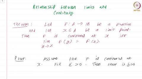 15 4 Relationship between limits and continuity