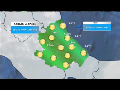 Meteo | Previsioni per Sabato 4 Aprile 2026