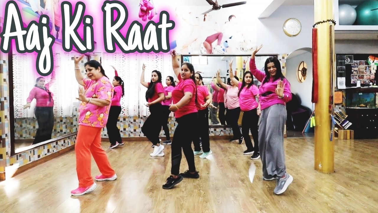 Feel the Beat: Zumba Dance to Aaj Ki Raat at Evergreen Fitness! - 