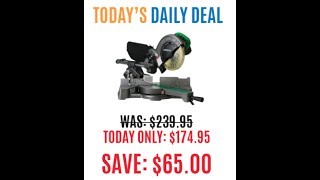 Hitachi 8-1/2 Slide Miter Deal RIGHT NOW just for you