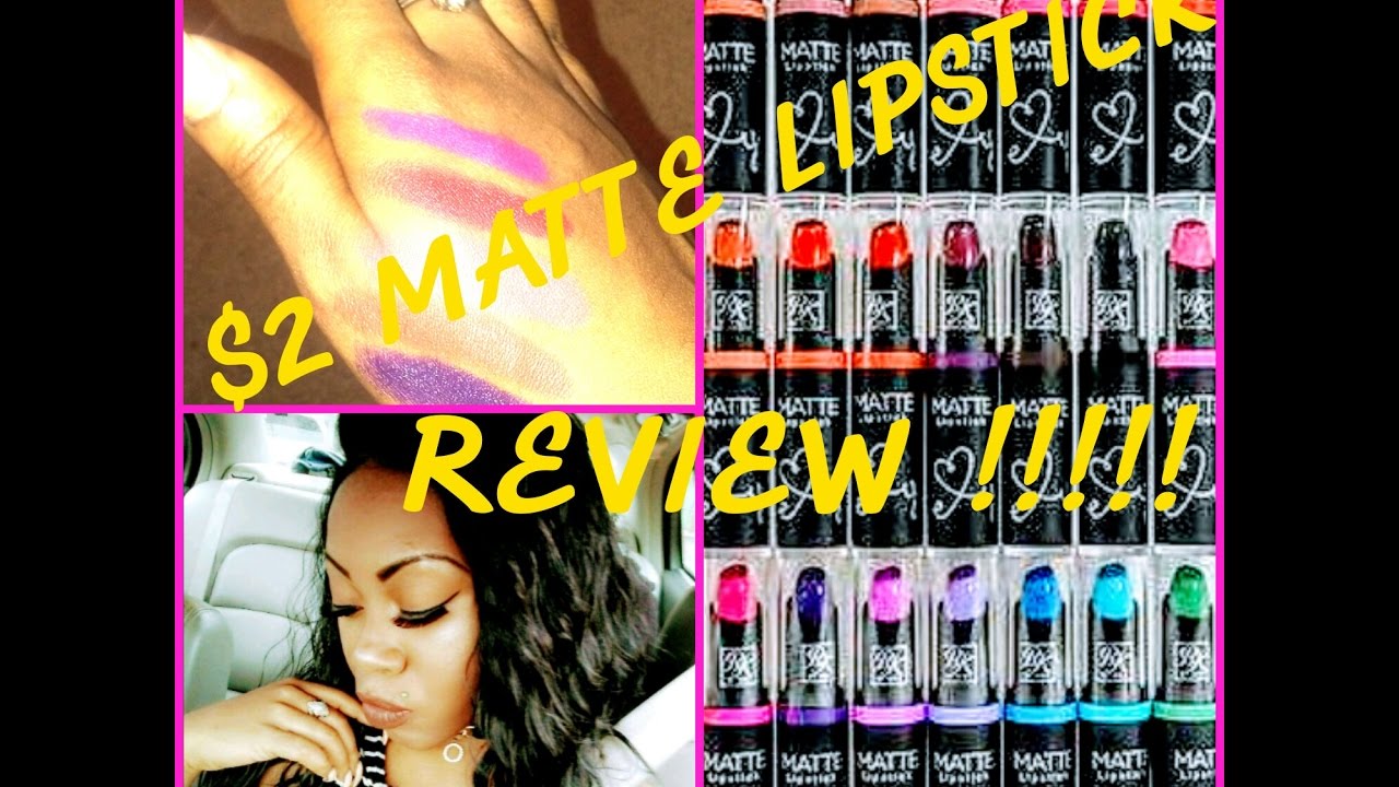 $2 Matte Lipstick Review ( Ruby Kisses )