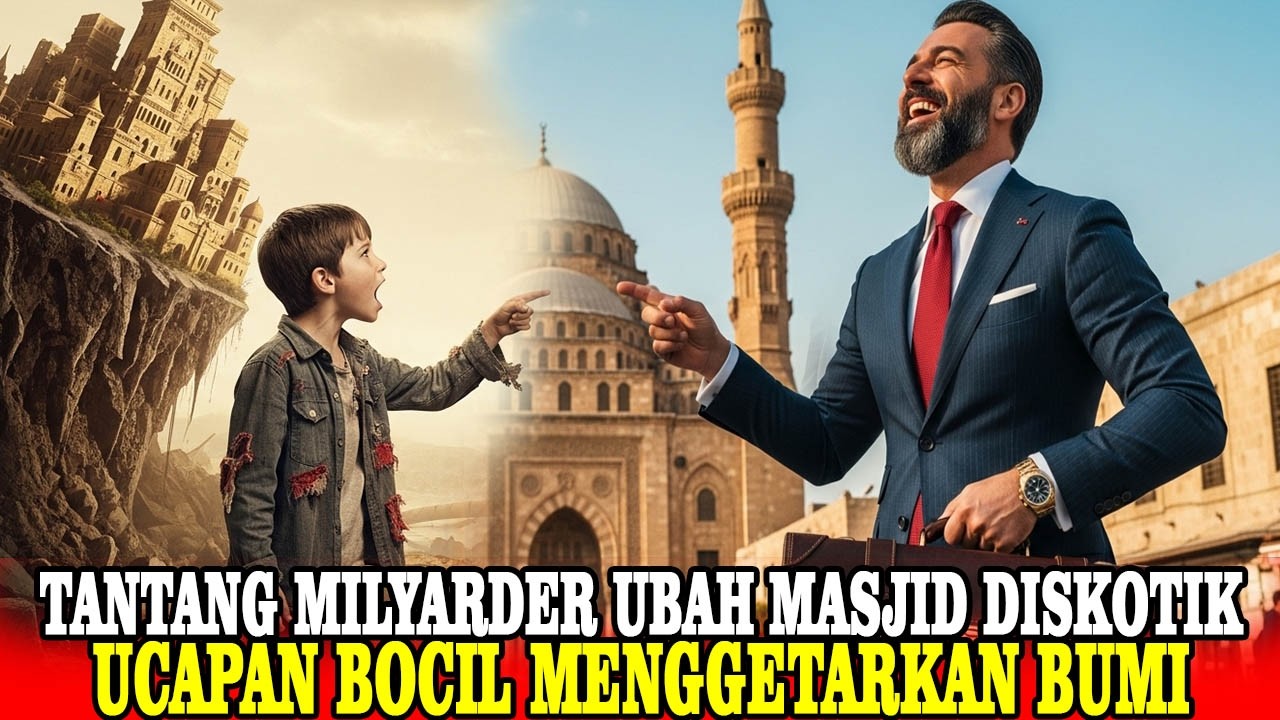 KISAH NYATA❗Pengusaha Sombong & Arogan Merubah Masjid Diskotik Di Bungkam Bocil Dengan Satu Ayat !
