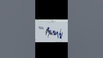 DISEÑO DE HEXAPODO EN SOLIDWORKS #robot #aduino #robotics #solidworks