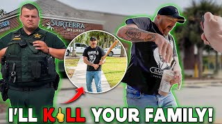ANGRY Man SPRAYED During ATTACK Before Grabbing BASEBALL BAT!! Then Tries to RUN ME OVER with Truck!