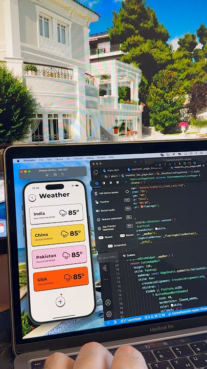 Flutter Weather App 🌤️ in 10 Seconds!