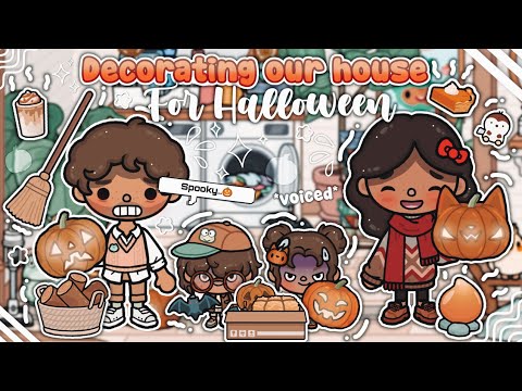 Decorating Our House For Halloween! 🎃 | *VOICED!*🔊 | Toca Life World Roleplay! 🌏✨