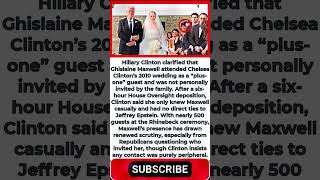 Hillary Clinton Breaks Silence on Maxwell at Chelsea’s Wedding #shorts