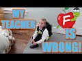 Lied about my "F" in Kindergarten