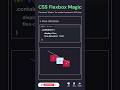 CSS FlexBox Basic Magic Animation 🤯😎🔥 #shorts