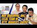 MEDIA CONFERENCE NG LEGAL TEAM NI ATTY. MANASES CARPIO