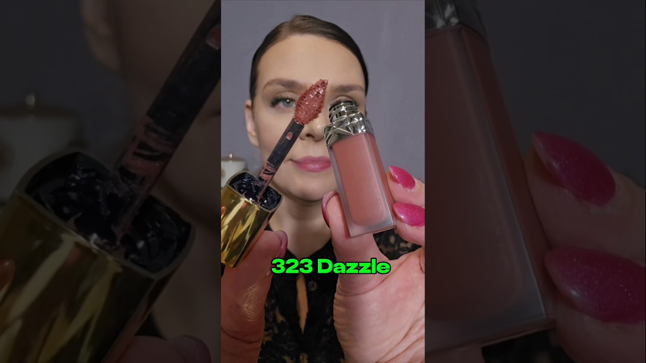Trying Dior Rouge Liquid Sequin lipstick Dazzle 