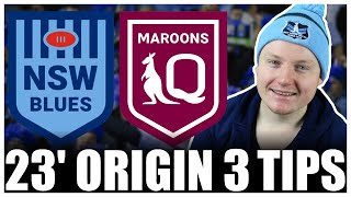 NEW SOUTH WALES VS QUEENSLAND STATE OF ORIGIN 3 2023 TIPS AND PREDICTIONS