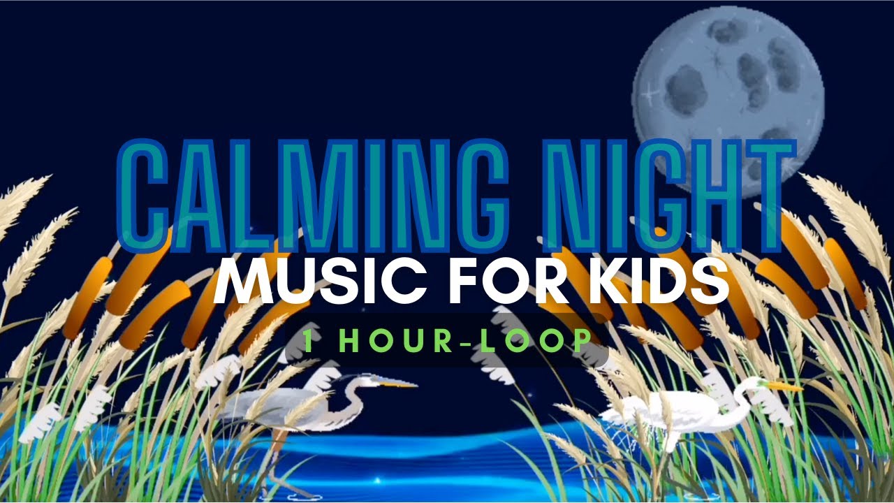 Calming Night Bedtime Music for Kids (1 Hour Loop) YouTube