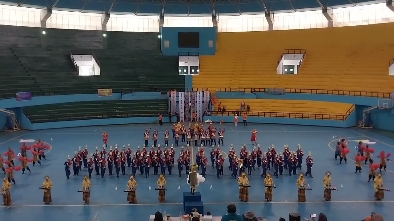 Penampilan Juara Umum I SMPN 1 Anggeraja di GOR Sudiang Makassar 2023