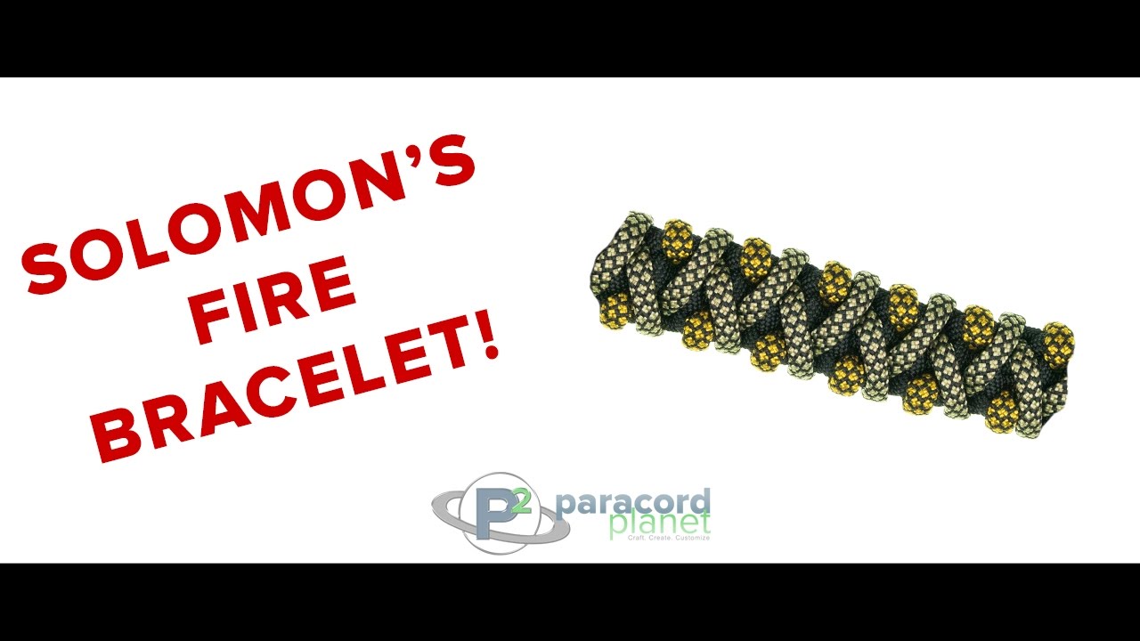 How to Make a Slim Solomon Knot Bead Clasp Paracord Bracelet Tutorial 
