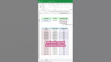 Quickly add values using sum and xlookup function together! #excel #exceltips #whorts