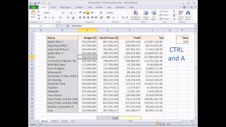 Excel Quick Tip - The Quickest Way To Select A Table - Wise Owl