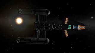 CR90 Blockade Runner & BTL-A4 Y-Wing. Hyperspace jump Detected