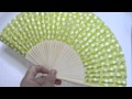 白竹クローバー扇子動画