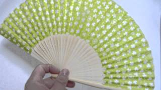 白竹クローバー扇子動画