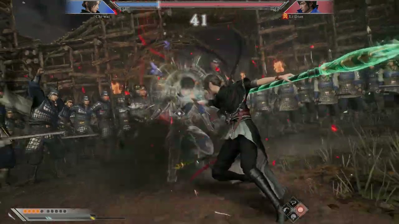 Dynasty Warriors: Origins Zhuhe - female protagonist duels Li Dian at Chibi