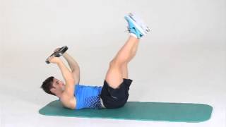 Weight Plate Oblique Pullover Crunch + Straight Leg Reverse Crunch