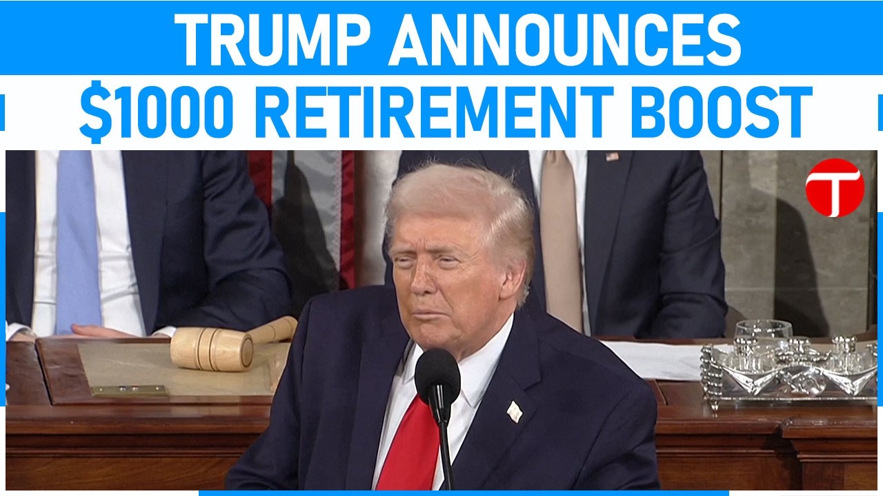 Trump pledges $1,000 annual match for Americans without 401ks - YouTube