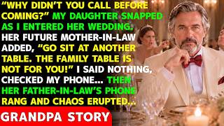 “Why Didn’t You Call Before Coming” My Daughter Snapped at His Own Wedding—Then, With One Move…