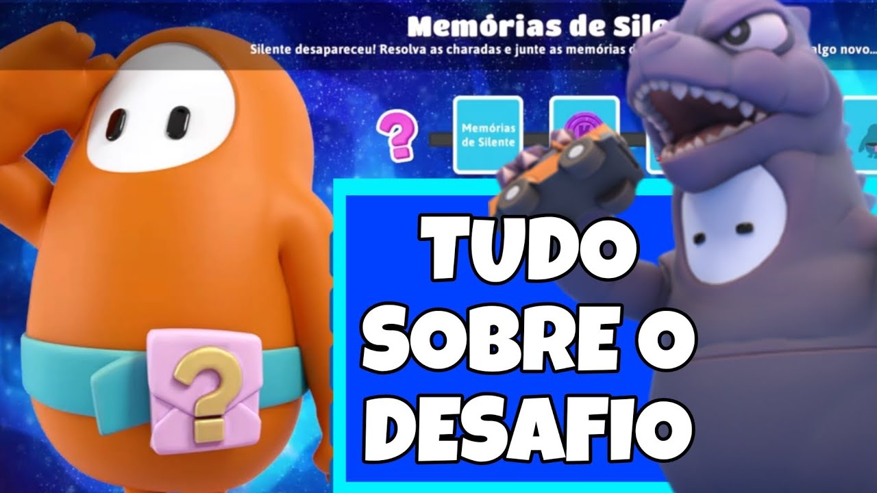 Fall Guys Tudo Sobre o Desafio Memórias de Silente, Skins do Godzilla e Mais...