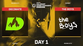 Decimate vs The Boys - Verizon Game Changers Series 1 Main Event - Day 1 - Map 2