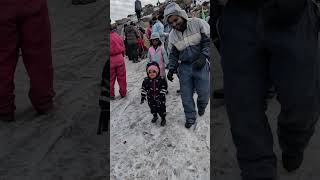 first time snow experience #fyp #youtubeshorts #viral #funny