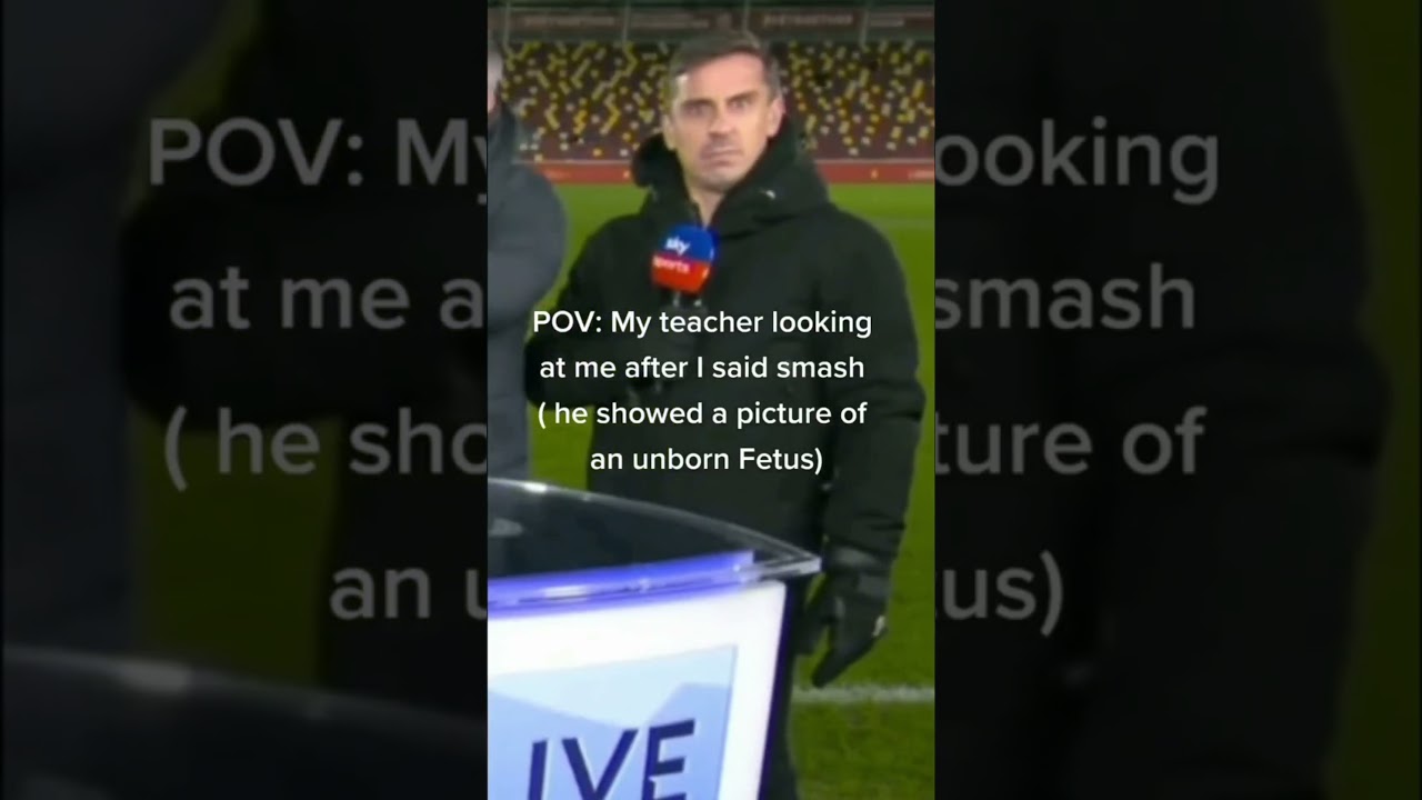 My teacher looking at me after I said smash 