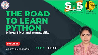 Strings: Slices and Immutability | Subaranjani T | SNS Institutions