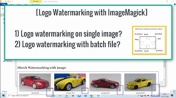 Logo Watermarking with batch script in ImageMagick | Fast  and Easy to use