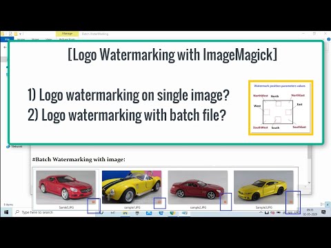 ImageMagick에서 배치 스크립트를 사용한 로고 워터 마킹 | 빠르고 사용하기 쉬움