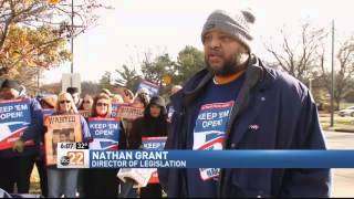 Local Workers Protest Potential Postal Facility