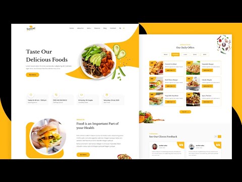 Food/Restaurant Website Promo Video - Motion Graphics Video