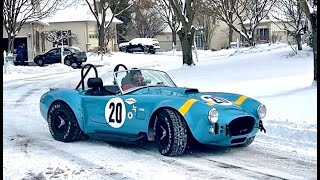Driving Shelby Cobra in the snow by alexmak 6,075 views 2 years ago 46 seconds