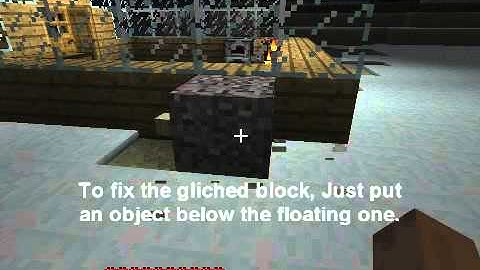 Minecraft - Floating Blocks Glitch?