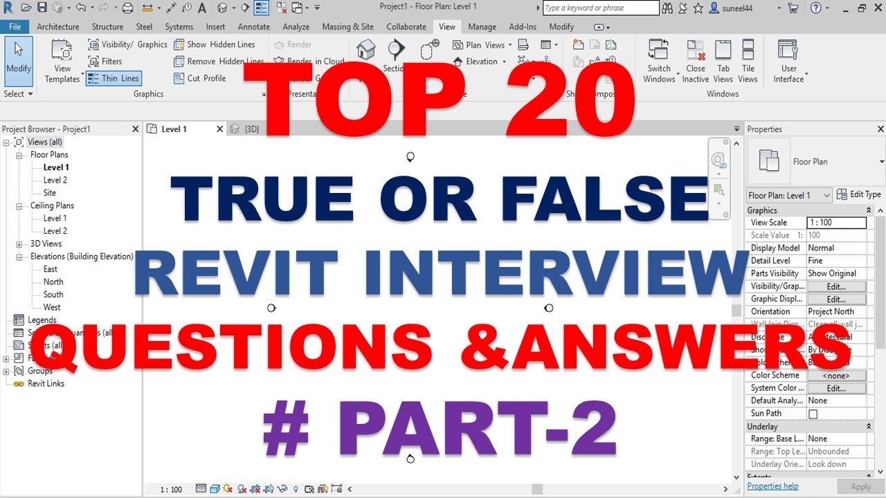 Top 20 True Or False Revit Interview Questions And Answers Part 2 Youtube